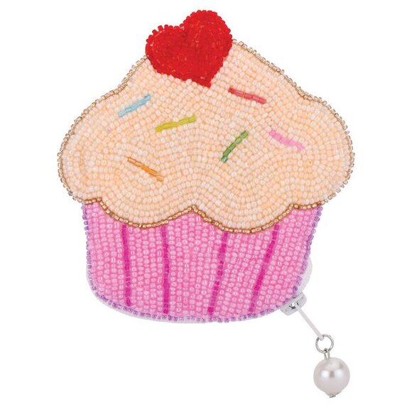 CUPCAKE BEADED Coin Pouch - Picture 1 of 2